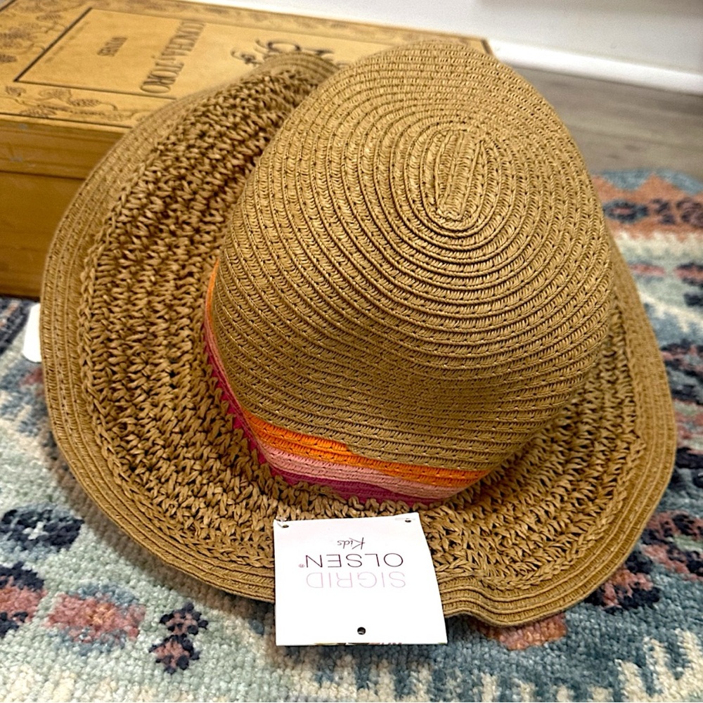 New Sigrid Olsen Boho Straw Summer Hat Sun Hat Foldable Easy Travel Boho - Picture 2 of 8
